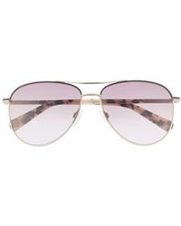 Ted Baker - 57Mm Full Rim Aviator Sunglasses - Lyst