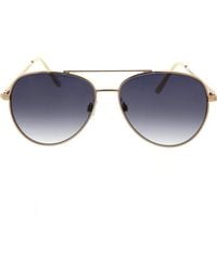 Roxy - 58Mm Mod Rounded Aviator Sunglasses - Lyst