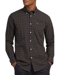 Barbour - Lomond Tailored Fit Plaid Stretch Button-down Shirt - Lyst