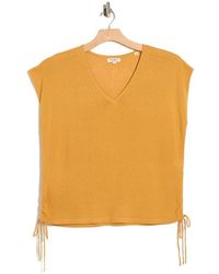 Max Studio - Ruched Cap Sleeve Sweater - Lyst
