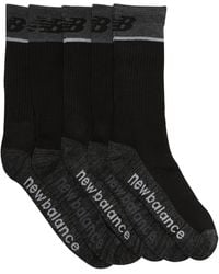 new balance men's socks black