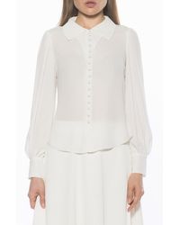 Alexia Admor - Rah Covered Button-Down Top - Lyst