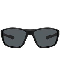 Fossil - 63Mm Polarized Rectangular Sunglasses - Lyst