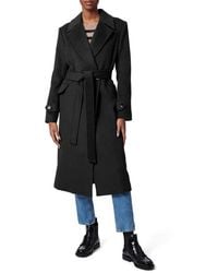 Bernardo - Double Breasted Belted Coat - Lyst