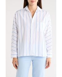 Frank & Eileen - Continuous Stripe Cotton Button-Up Shirt - Lyst