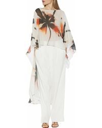 Alexia Admor - Junia Cover-Up High-Low Chiffon Top - Lyst