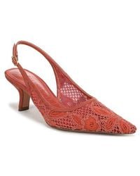 Sam Edelman - Bianka Slingback Mesh Pointed Toe Pump - Lyst