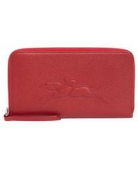 Longchamp - Zip Around Leather Wallet - Lyst