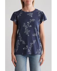 C&C California - Estelle Flutter Sleeve T-shirt - Lyst