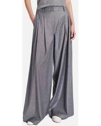 Twp - Next Didi Wool Blend Wide Leg Pants - Lyst