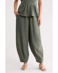 Max Studio - Drawstring Waist Lantern Leg Pants - Lyst