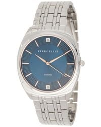 Perry Ellis - Slim Diamond Bracelet Watch, 41Mm - Lyst
