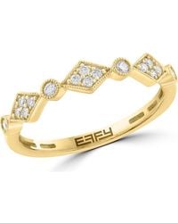 Effy - Diamond Stacking Ring - Lyst