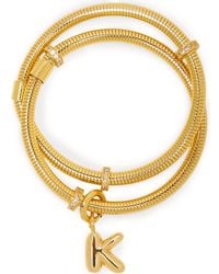 Saachi - Bubble Charm Initial Bracelet - Lyst