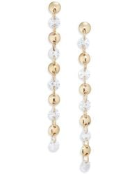 Nordstrom Rack - Floating Cubic Zirconia Disc Linear Earrings - Lyst