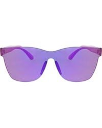 Roxy - 146Mm Rimless Shield Sunglasses - Lyst