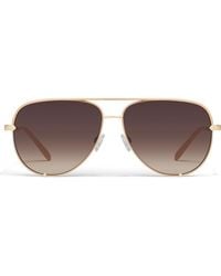 Quay - High Key 64Mm Oversize Aviator Sunglasses - Lyst