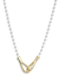 Nordstrom Rack - Demi Fine Ball Chain Interlocking Link Pendant Necklace - Lyst