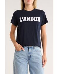 Cinq À Sept - Terry L'Amour Shrunken T-Shirt - Lyst