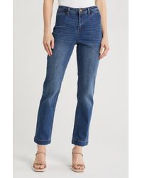 OAT New York - Mid Rise Straight Leg Jeans - Lyst