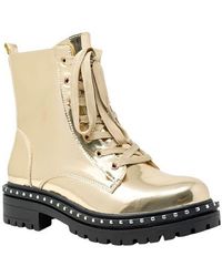 In Touch Footwear - Mira Studded Lug Combat Boot - Lyst
