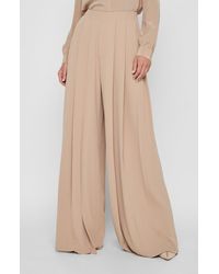 L'Agence - Nova Pleated Wide Leg Pants - Lyst