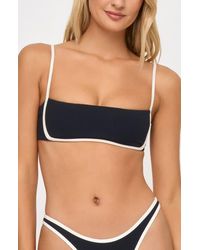 LSPACE - Hazel Ribbed Bikini Top - Lyst
