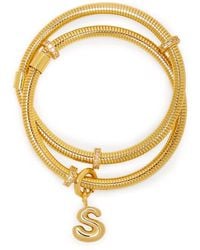 Saachi - Bubble Charm Initial Bracelet - Lyst