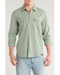 Lucky Brand - Santa Fe Solid Western Button-Up Shirt - Lyst