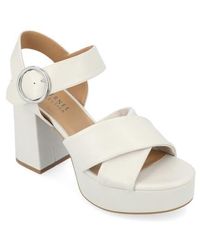 Journee Collection - Akeely Block Heel Platform Sandal - Lyst