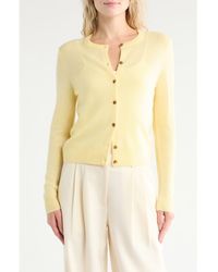 Nordstrom - Crewneck Cashmere Cardigan - Lyst