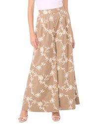 1.STATE - Floral Elastic Waist Wide Leg Pants - Lyst