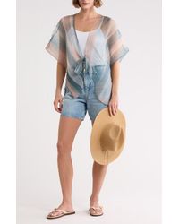 BCBGeneration - Ombré High-Low Topper & Hat Set - Lyst