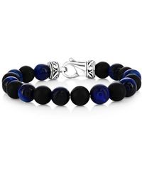Black Jack Jewelry - Onyx & Tiger's Eye Beaded Bracelet - Lyst