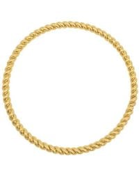 Adornia - 14K Plate Rope Bangle Bracelet - Lyst
