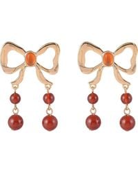 Rachel Roy - Bow Drop Earrings - Lyst