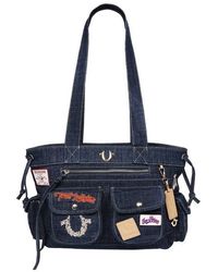 TRUE RELIGION - Multipatch Denim Tote - Lyst