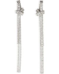 Nordstrom - Knot Crystal Linear Earrings - Lyst