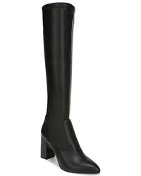 Franco Sarto - Katherine Block Heel Pointed Toe Knee High Boots - Lyst
