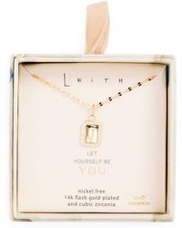 Leith - Initial Pendant Necklace - Lyst