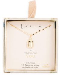 Leith - Initial Pendant Necklace - Lyst