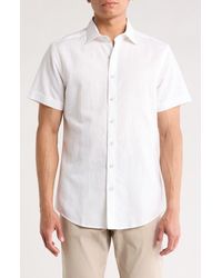 Rodd & Gunn - Baywater Short Sleeve Linen & Cotton Button-Up Shirt - Lyst