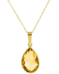 Savvy Cie Jewels - 18K Plated Sterling Semiprecious Stone Pendant Necklace - Lyst