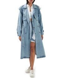 Belle & Bloom - Wild Skies Denim Trench Coat - Lyst