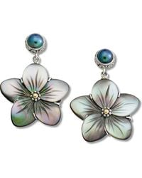 Samuel B. - Sterling & 18K Shell Drop Earrings - Lyst