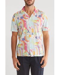 Native Youth - Summer Relaxed Fit Short Sleeve Button-up Shirt - Lyst