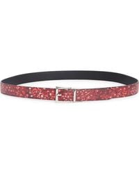 Longchamp - Fleur Reversible Leather Belt - Lyst
