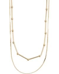 Nordstrom - Mixed Layered Chain Necklace - Lyst