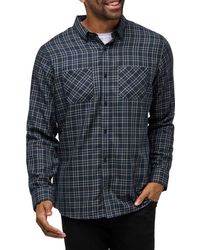 Travis Mathew - Cloud Plaid Flannel Button-Up Shirt - Lyst