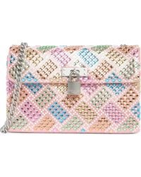 Kurt Geiger - Mini Brixton Crystal Lock Bag - Lyst